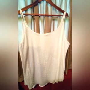 White eyelet tank NWOT